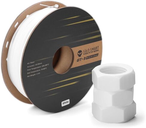 SainSmart PETG Filament 1.75 مم لـ K1 Max، خيوط طابعة ثلاثية الأبعاد للسرعة العالية، GT-3 Glossy PETG لمعظم طابعات FDM ثلاثية الأبعاد، دقة الأبعاد +/-0.04 مم 1 كجم (2.2 رطل) بكرة سوداء in Kuwait