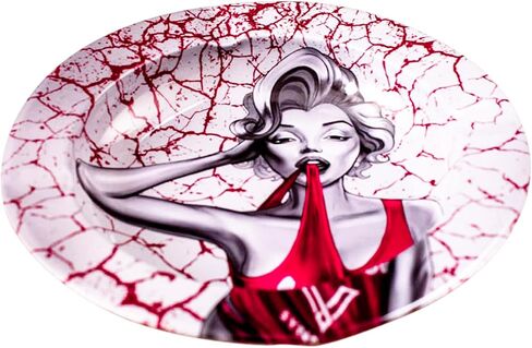 V Syndicate Metal Ashtray 5.5"L x 5.5"W x 1"H - Full Color, High Definition, Easy to Clean, Discreet Packaging - Multiple Designs for Every Smoker - Perfect for On-the-Go Use (Cloud 9 Chameleon) in Saudi Arabia