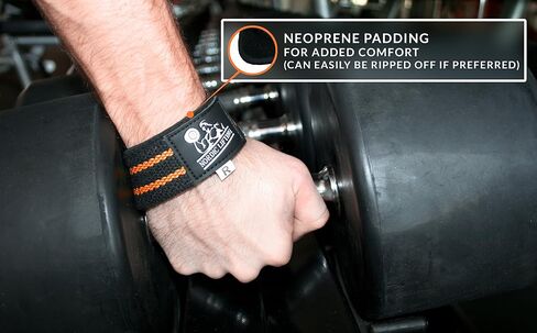Lifting Straps (2 Pairs/4 Straps) for Weightlifting/Cross Training/Workout/Gym/Powerlifting/Bodybuilding-Support For Women & Men - Premium Quality Equipment & Accessories -Avoid Injury in Saudi Arabia