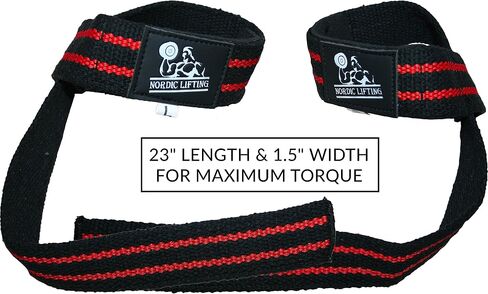 Lifting Straps (2 Pairs/4 Straps) for Weightlifting/Cross Training/Workout/Gym/Powerlifting/Bodybuilding-Support For Women & Men - Premium Quality Equipment & Accessories -Avoid Injury in Saudi Arabia