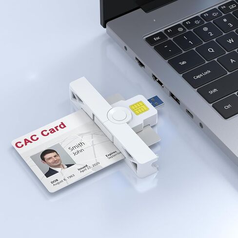 USB Smartfold Type A CAC Reader, USB A DOD Military USB Common Access CAC Smart Card Reader and ID CAC Card Reader,Compatible with Mac Os, Windows,Linux(Mini Foldable and Portable Type A) New in Saudi Arabia