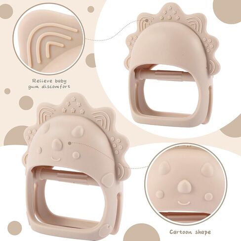 Baby Teething Toys, Teething Toys, Teethers for Babies 3-6 Months, Baby Chew Toys, BPA Free Teether Mitten with Soft Texture for Sensory Exploration and Itching Teething Relief in Kuwait