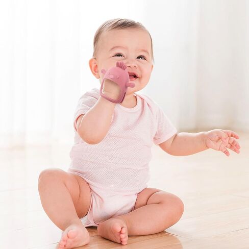 Baby Teething Toys, Teething Toys, Teethers for Babies 3-6 Months, Baby Chew Toys, BPA Free Teether Mitten with Soft Texture for Sensory Exploration and Itching Teething Relief in Kuwait