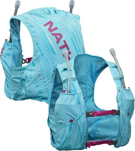 Nathan Hydration Race Vest. 4L Pinnacle Hydration Pack with Two 20oz Hydration Soft Flask, Water-Resistant Pockets, Lightweight & Moisture Wicking in Saudi Arabia