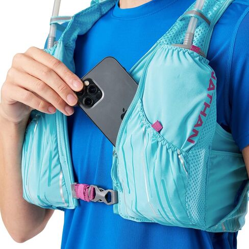 Nathan Hydration Race Vest. 4L Pinnacle Hydration Pack with Two 20oz Hydration Soft Flask, Water-Resistant Pockets, Lightweight & Moisture Wicking in Saudi Arabia