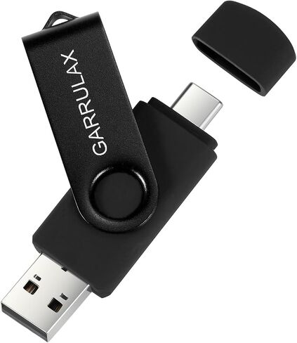 محرك أقراص فلاش USB من جارولاكس، سعة 128 جيجابايت 2 في 1 OTG Type C USB 2.0 قابل للتدوير لتخزين التاريخ بندريف الإبهام للهواتف الذكية التي تعمل بنظام Android وأجهزة MacBook والأجهزة اللوحية والكمبيوتر الشخصي in Saudi Arabia