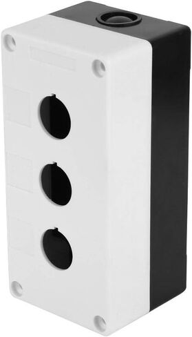 Button Switch Box BX3 22mm 3 Holes Electronic Project Box Push Button Switch Control Station Waterproof Cover Protective Box Dustproof Case(White) in Saudi Arabia