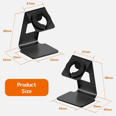NINKI Charger Stand Holder Dock Compatible for Google Pixel Watch Charging Stand Station Aluminum,Metal Pixel Watch Charging Pixel Watch Charger Stand for Google Pixel 1 Smart Watch Accessories -Black in Saudi Arabia