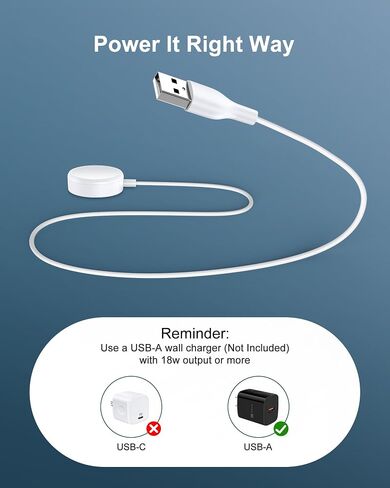 Wireless iWatch Charger Cable for Newest Apple Watch Series Ultra 9 8 7 6 5 4 3 SE, Magnetic i Watch Fast Charging Cord 3ft Portable Pad Dock Stand for Apple smartwatch 38/40/41/42/44/45mm Cargador in Saudi Arabia