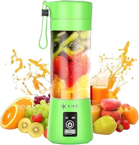 KIKE Portable Blender, Personal Blender for Shakes and Smoothies with 6 Blades and 16oz, USB Rechargeable, Travel Cup and Lid, Juices, Baby Food, Heavy Duty and Food Processor (PURPLE) in Saudi Arabia