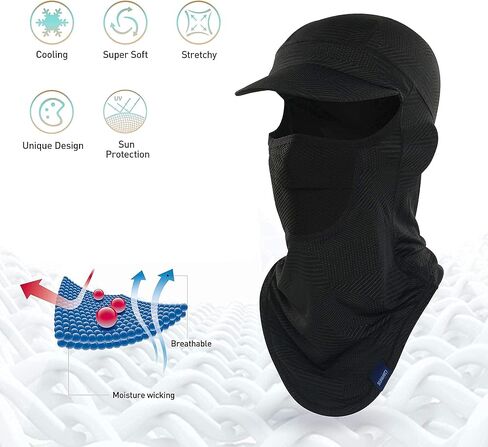 Breathable Balaclava - Sun Protection Full Face Mask Cooling for Men Fishing, Cycling in Saudi Arabia