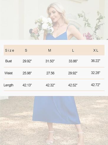 فستان CICIDUDU نسائي بدون أكمام بشريط سباغيتي من الساتان لحفلات الزفاف وكوكتيل غير منتظم مكشكش متوسط ​​الطول فستان شبه رسمي in Kuwait