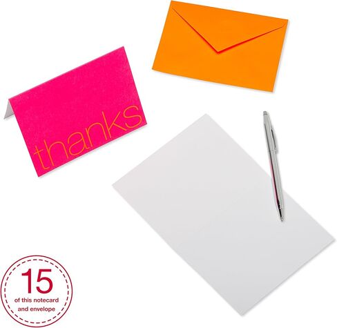 American Greetings Thank You Cards with Envelopes, Bold Multicolored (50-Count) in Saudi Arabia