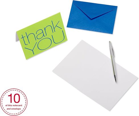 American Greetings Thank You Cards with Envelopes, Bold Multicolored (50-Count) in Saudi Arabia