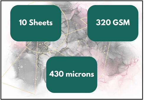 ورق نارا الصناعي ورق نارا | ورق حبر كحولي | للرسم الفني بالحبر الكحولي | دائرة قطرها 10 بوصات | 430 ميكرون 320 جي إس إم | ورق ثقيل | 10 ورقات | خالٍ من البقع بنسبة 100%، أبيض in Kuwait
