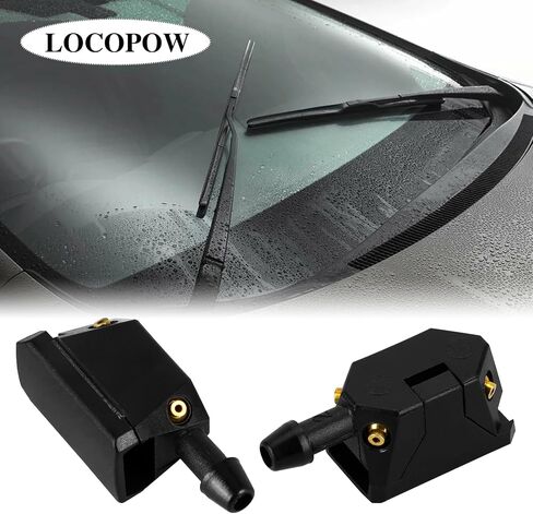 2 PCS Front windshield washer nozzles Arm-mounted Jets nozzles Washer nozzles Car Windshield Wiper Spray Jet Universal Car Wiper in Saudi Arabia