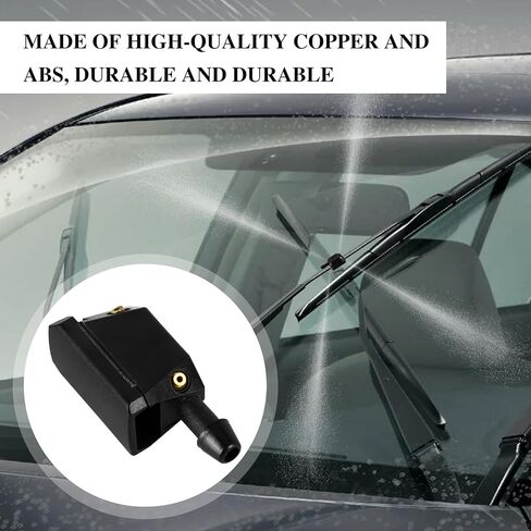 2 PCS Front windshield washer nozzles Arm-mounted Jets nozzles Washer nozzles Car Windshield Wiper Spray Jet Universal Car Wiper in Saudi Arabia