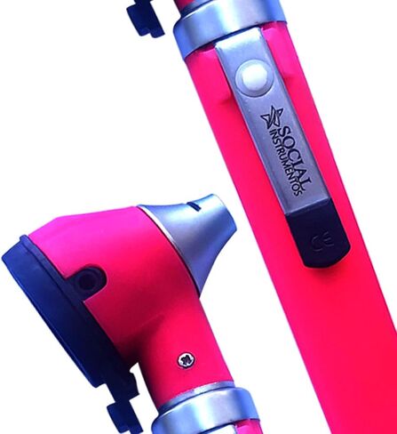 Mini Otoscope - Portable Ear Light and Exam Kit for Home and Professional Use - Fiber Optic Scope Ear Scope with Light, Ear Infection Detector - Pocket Diagnostic Equipment (Black) in Saudi Arabia