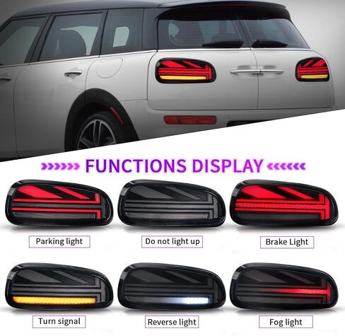 Tail Lights for JCW MINI F54 Cooper S Clubman 2014-2019 w/Start Up Animation & Sequential Turn Signals Union Jack Rear Light Assembly in Saudi Arabia