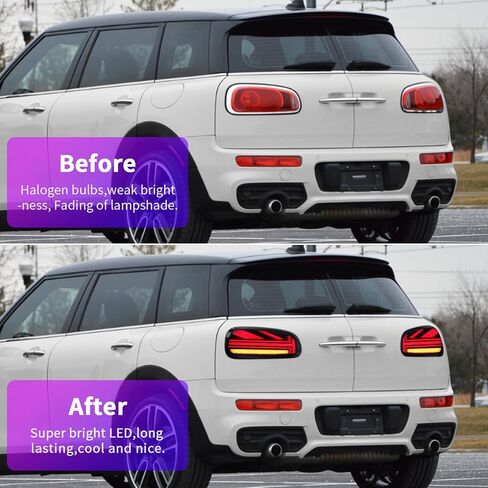 Tail Lights for JCW MINI F54 Cooper S Clubman 2014-2019 w/Start Up Animation & Sequential Turn Signals Union Jack Rear Light Assembly in Saudi Arabia