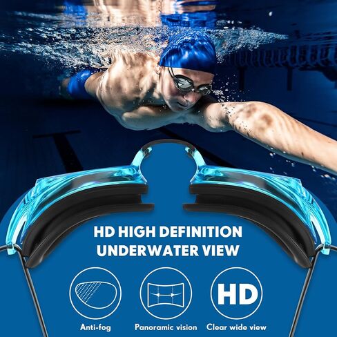 4 Pair Adult Swimming Goggles for Men Women Anti Fog Racing Competitive Swimming Goggles No Leaking Swimming Goggles with Adjustable Goggle Bungee Strap and Nosepieces Youth, 4 Colors in Saudi Arabia