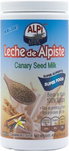 Leche de Alpiste - ALPIMILK Canary Seed Milk VANILLA/CINNAMON 14.1oz in Saudi Arabia