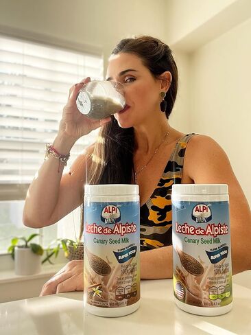 Leche de Alpiste - ALPIMILK Canary Seed Milk VANILLA/CINNAMON 14.1oz in Saudi Arabia