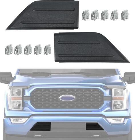 OKPARZ متوافق مع غطاء وسادة الحماية من الصدمات غطاء نهاية 2021 2022 2023 Ford F150 F-150 ML3Z-17E810-AA ML3Z-17E811-AA للسائق الأيسر وجانب الركاب الأيمن in Saudi Arabia