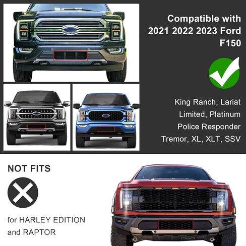 OKPARZ متوافق مع غطاء وسادة الحماية من الصدمات غطاء نهاية 2021 2022 2023 Ford F150 F-150 ML3Z-17E810-AA ML3Z-17E811-AA للسائق الأيسر وجانب الركاب الأيمن in Saudi Arabia