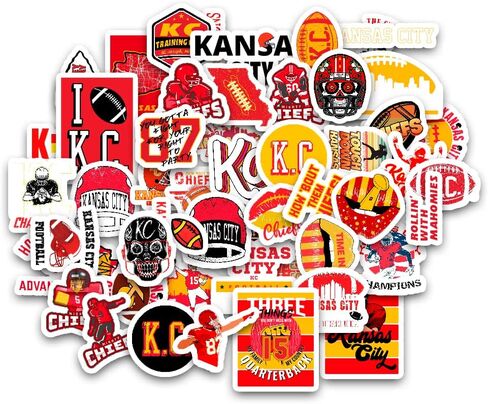 50 PCS American Football Rugby Stickers for Water Bottle, Laptop, Bicycle, Computer, Motorcycle, Travel Case, Car Decal Decoration Sticker 2-2.5 inches in Saudi Arabia
