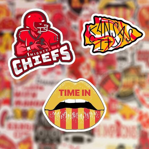 50 PCS American Football Rugby Stickers for Water Bottle, Laptop, Bicycle, Computer, Motorcycle, Travel Case, Car Decal Decoration Sticker 2-2.5 inches in Saudi Arabia