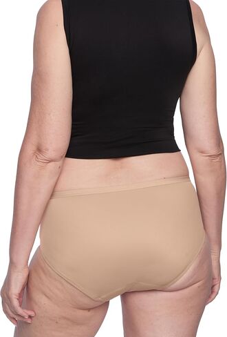 Thinx For All Leaks Hip-Hugger Underwear, Holds up to 100ml or 6tbps or 1/4 Cup Worth of Liquid, Light Absorbency Incontinence Underwear for Women, FSA HSA Approved Feminine Care, Beige, S in Saudi Arabia