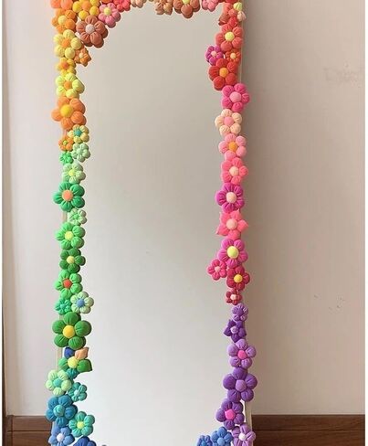 Yuxuanish 30pcs of DIY Finished Clay Flower,3cm-5cm Handmade Finish Clay Flowers for Mirror Frame,Crafts Decoration (Mix Colors) in Saudi Arabia
