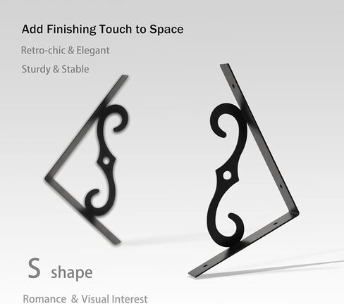 أرفف حائط طويلة من DINZI LVJ، مجموعة أرفف عائمة كبيرة مقاس 31.5 بوصة مكونة من قطعتين، رف عرض واسع مثبت على الحائط مع دعامات، سهل التعليق لغرفة المعيشة والمرحاض والمكتب وغرفة النوم، بني ريفي in Kuwait