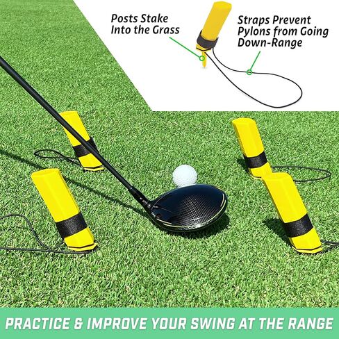 GoSports Golf HEX Track Swing Path Guide - Fix Slices, Hooks, Alignment and More in Saudi Arabia