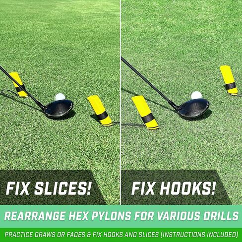 GoSports Golf HEX Track Swing Path Guide - Fix Slices, Hooks, Alignment and More in Saudi Arabia