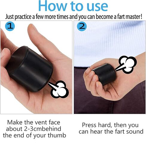 CRTEPST Pooter Fart Machine Toy Rubber Le Tooter Create Farting Natural Sound Best Novelty Gag Gifts Joke Party Toy(Black87) in Saudi Arabia