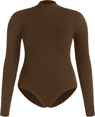 CIDER Women's Solid Turtleneck Bodysuit Plus Size in Saudi Arabia