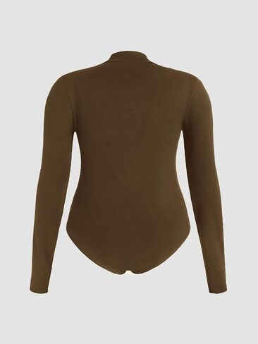 CIDER Women's Solid Turtleneck Bodysuit Plus Size in Saudi Arabia
