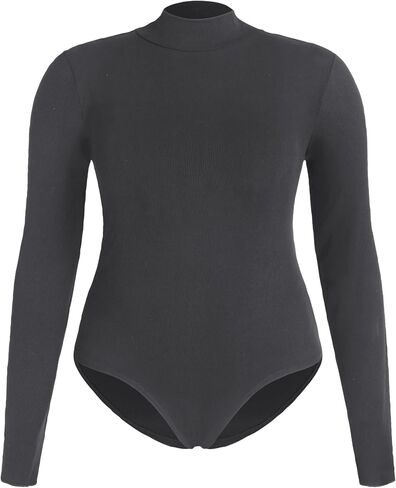 CIDER Women's Solid Turtleneck Bodysuit Plus Size in Saudi Arabia