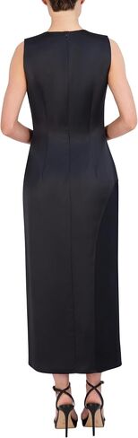 BCBGMAXAZRIA Women's Sleeveless Surplice Neck Satin Maxi Dress in Saudi Arabia