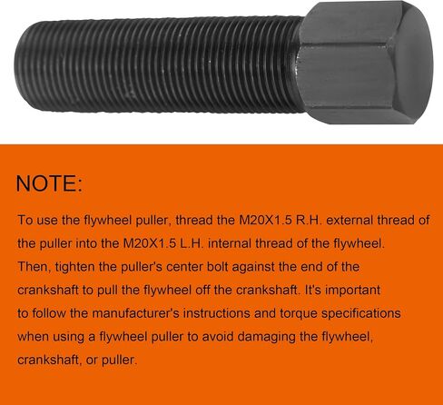 Flywheel Puller M20X1.5 R.H. External Thread,Motorcycle Flywheel Puller Tool Compatible for Suzuki SV650 99-07 SV650S 01-07 in Saudi Arabia