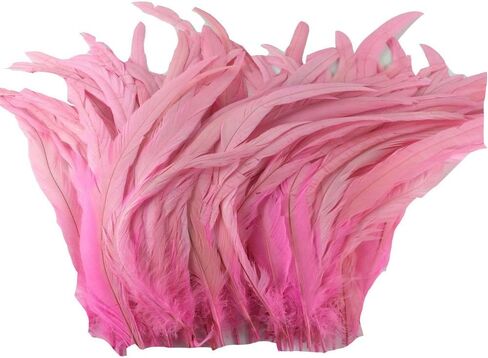 KOLIGHT Set of 100pcs 12~14inch Natural Rooster Coque Tail Feathers for DIY Home Wedding Party Office Decoration (Black) in Saudi Arabia