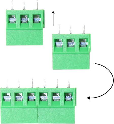 30PCS Terminal Block Installation Mounting Screw Terminal Block Connector Green KF128 Screw Terminal Block 20PCS 2 Pin Count and 10PCS 3 Pin Count in Saudi Arabia