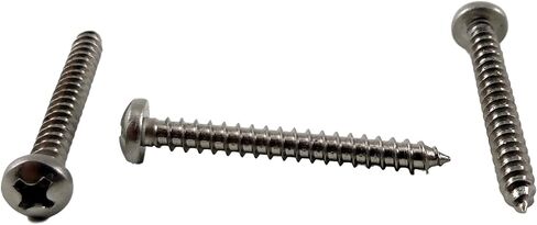 #6 X 1/2" Stainless Philips Pan Head Sheetmetal Screw (1/2" to 2" Lengths in Listing) 100 Sheet Metal Screws (#6 x 1/2 inch) in Saudi Arabia