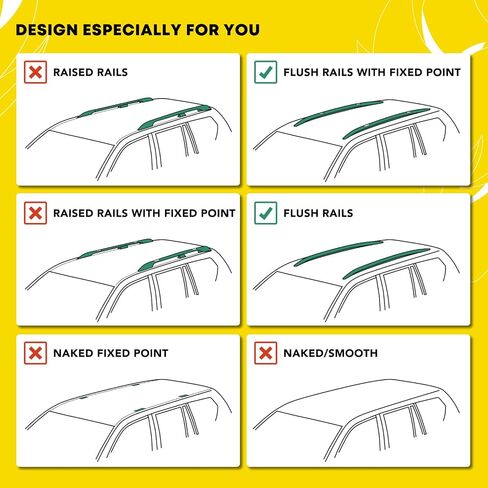 YHTAUTO 165lbs Roof Rack Cross Bars w/Hardware Fit for Hyundai Santa Fe 2013-2018 (with Side ROOF Rails), T6063 Aluminum CrossBars Anti-Rust for Skiboard Kayak Snowboard Bike Cargo Luggage in Saudi Arabia