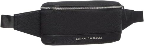 أ | حقيبة خصر بيبل للرجال من X ARMANI EXCHANGE، أسود نيرو، مقاس واحد in Saudi Arabia