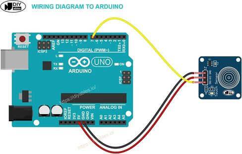 Capacitive Touch Sensor Switch for Arduino, ESP32, ESP8266, Raspberry Pi, 10 Pieces in Saudi Arabia