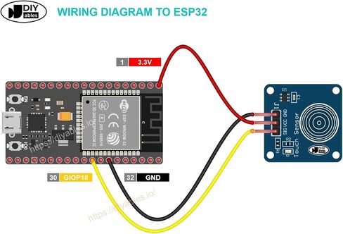 Capacitive Touch Sensor Switch for Arduino, ESP32, ESP8266, Raspberry Pi, 10 Pieces in Saudi Arabia