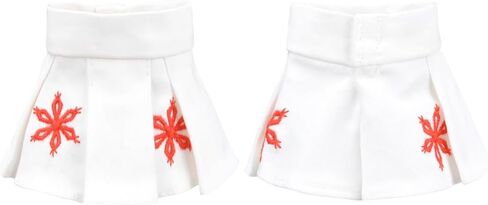 E-TING Santa Clothing for elf Doll Christmas Decoration (White Embroidered Skirt) in Kuwait
